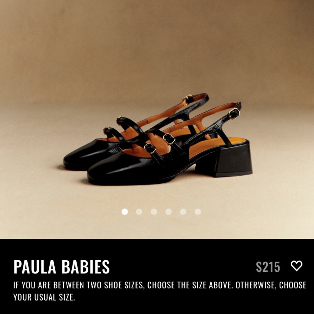 Sezane Paula Babies Sling Back Heels Size 7